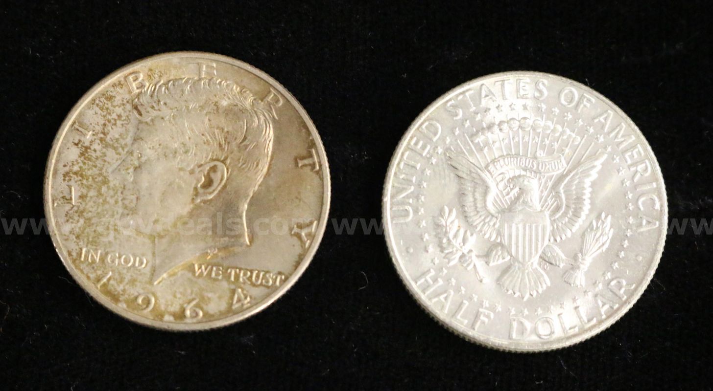 57 U.S. Silver Kennedy Half Dollar Coins