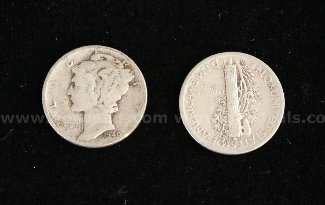 400 U.S. Silver Mercury Dimes