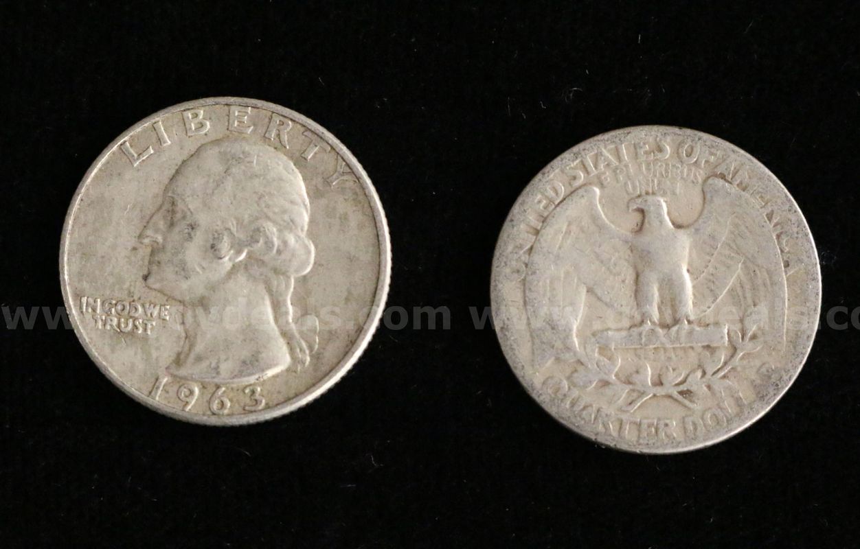 50 U.S. Silver Washington Quarters