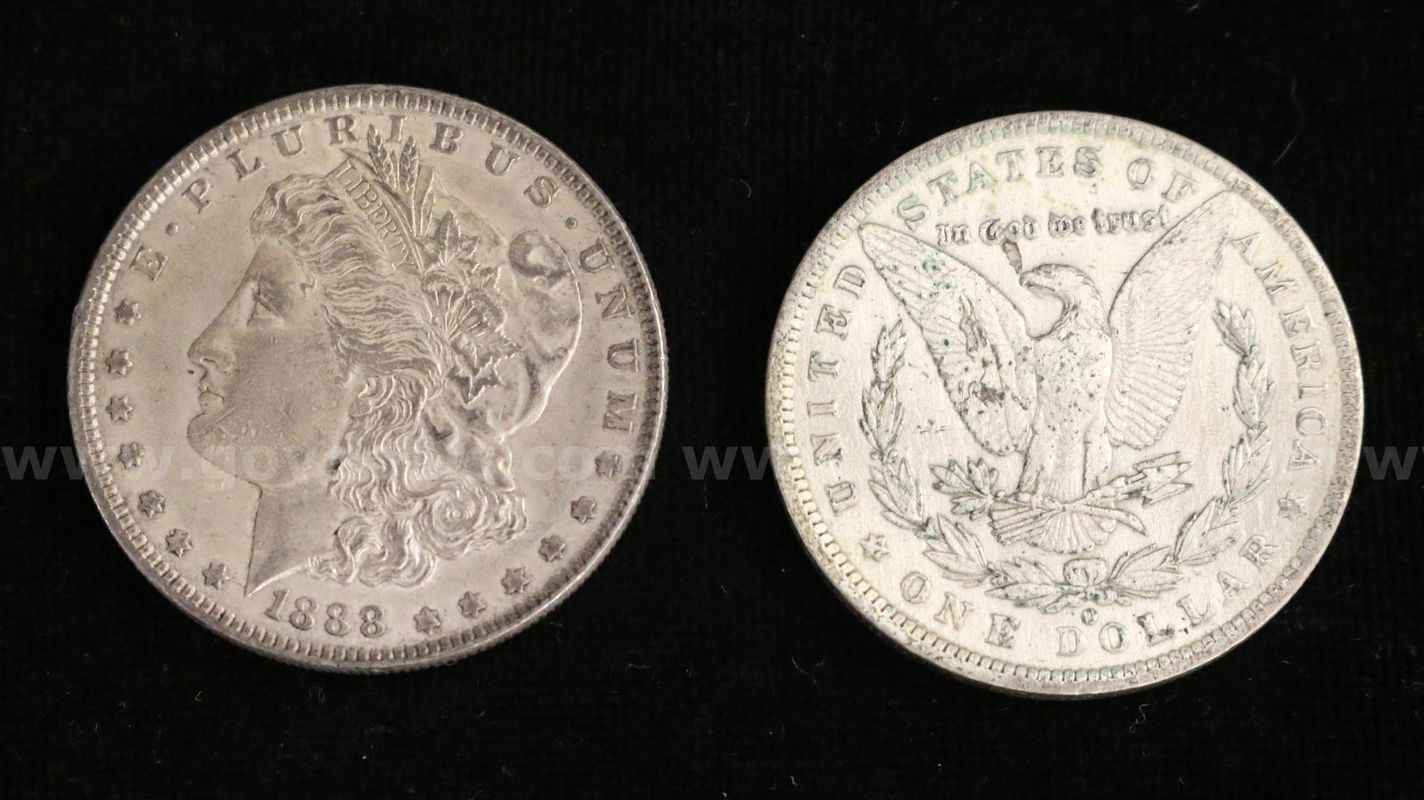 13 Assorted U.S. Silver Morgan Dollar Coins