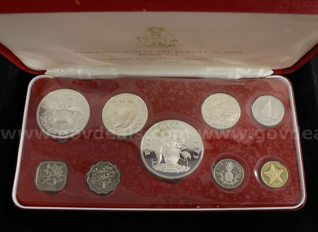 6 Franklin Mint Silver Bahamas Coin Sets