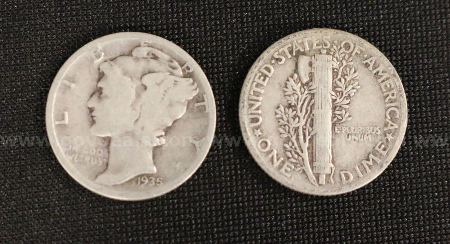 386 Silver U.S. Mercury Dimes