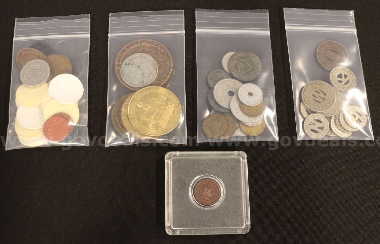 52 Assorted Tokens, Medallions, & Commemorative Medals
