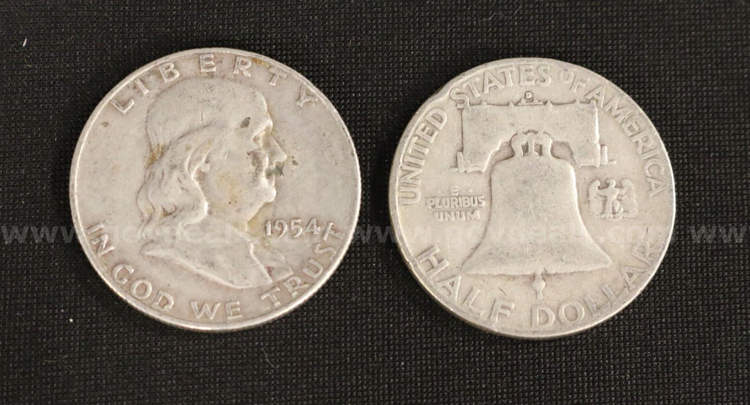 79 Silver U.S. Franklin Half Dollar Coins
