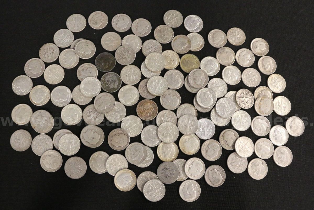 709 U.S. Silver Roosevelt Dimes