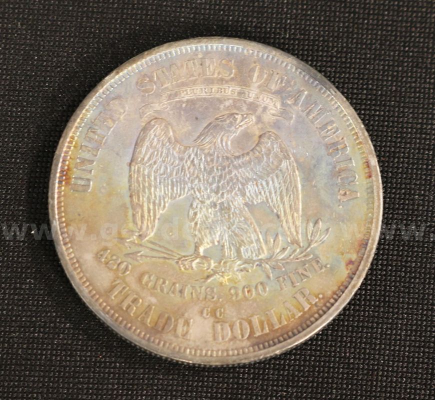 1875 U.S. Carson City Trade Dollar Coin