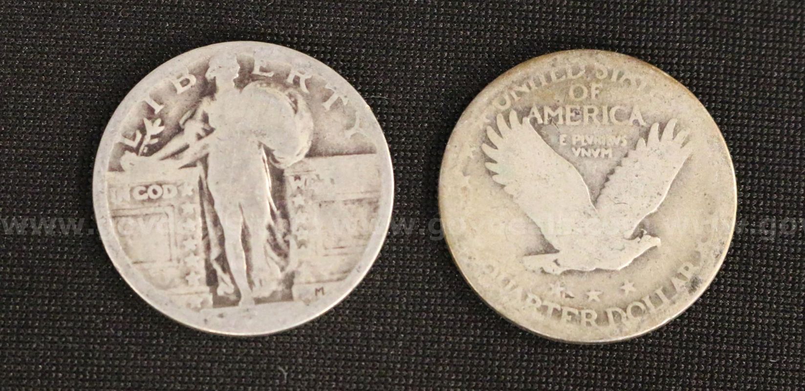 53 Assorted U.S. Standing Liberty Quarters