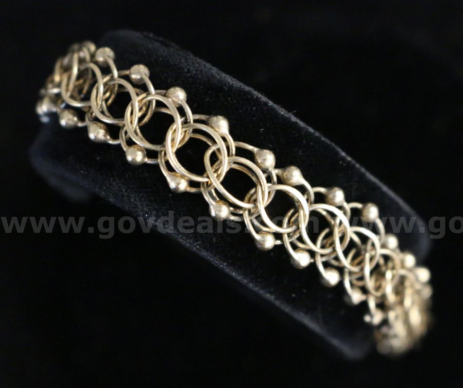 14K Yellow Gold Double Oval Link Bracelet, 14.3 Grams
