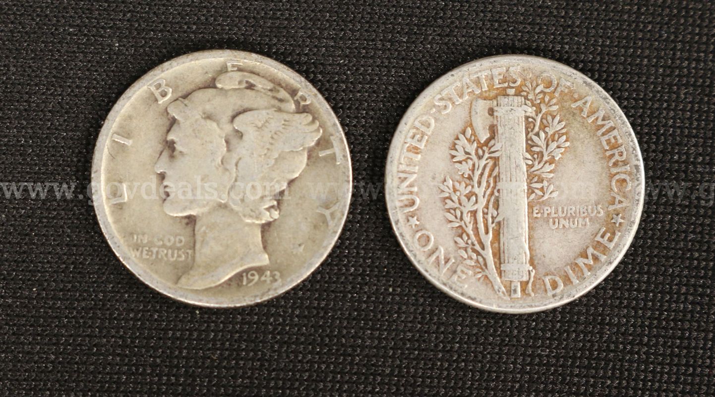 460 Assorted U.S. Silver Mercury Dimes