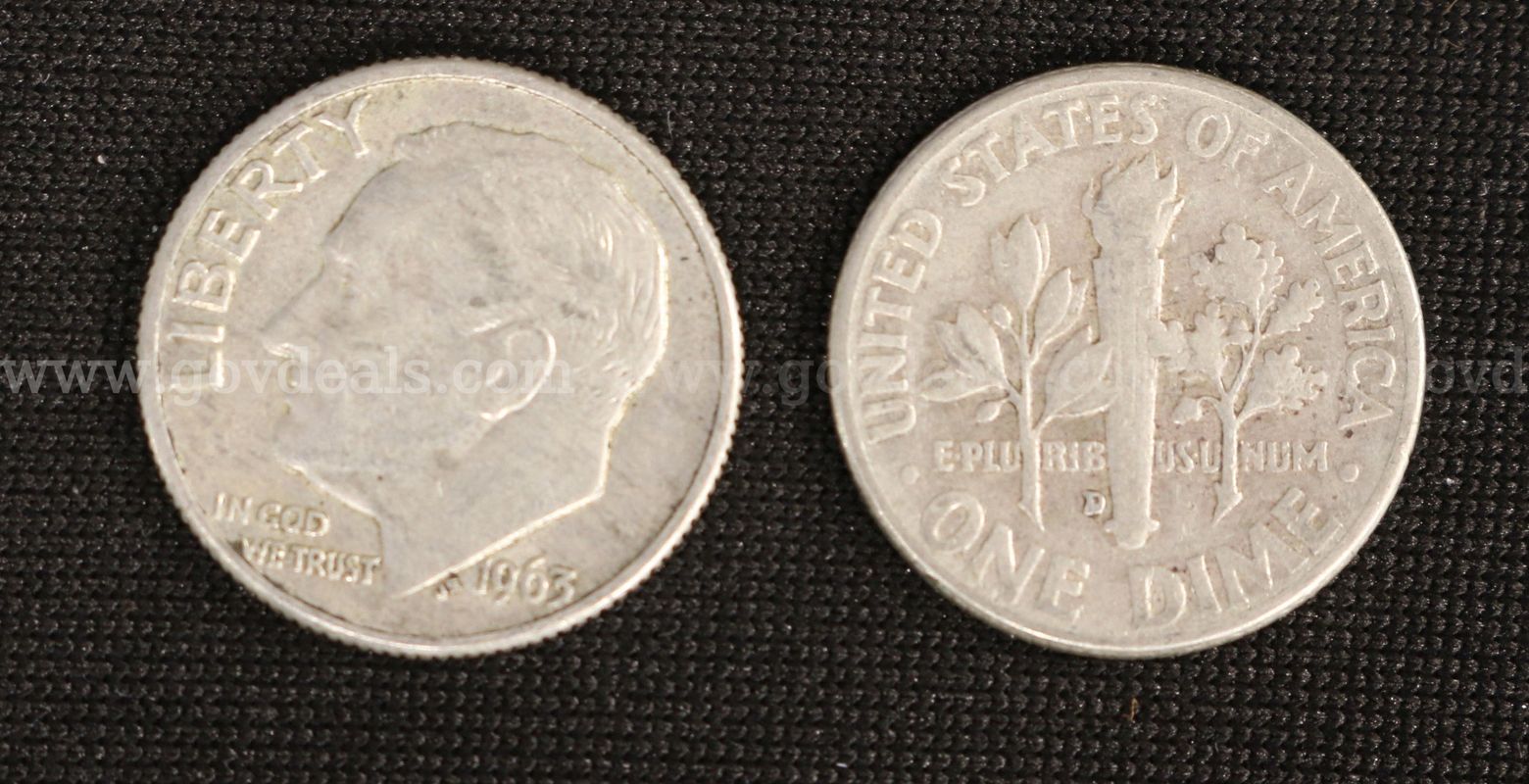 349 Assorted U.S. Silver Roosevelt Dimes