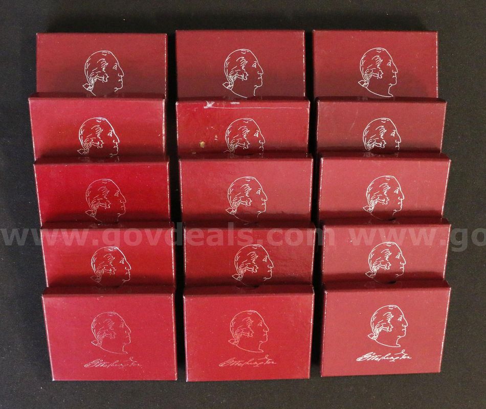22 US. Silver Commemorative George Washington 250th Anniversary Proof Coins