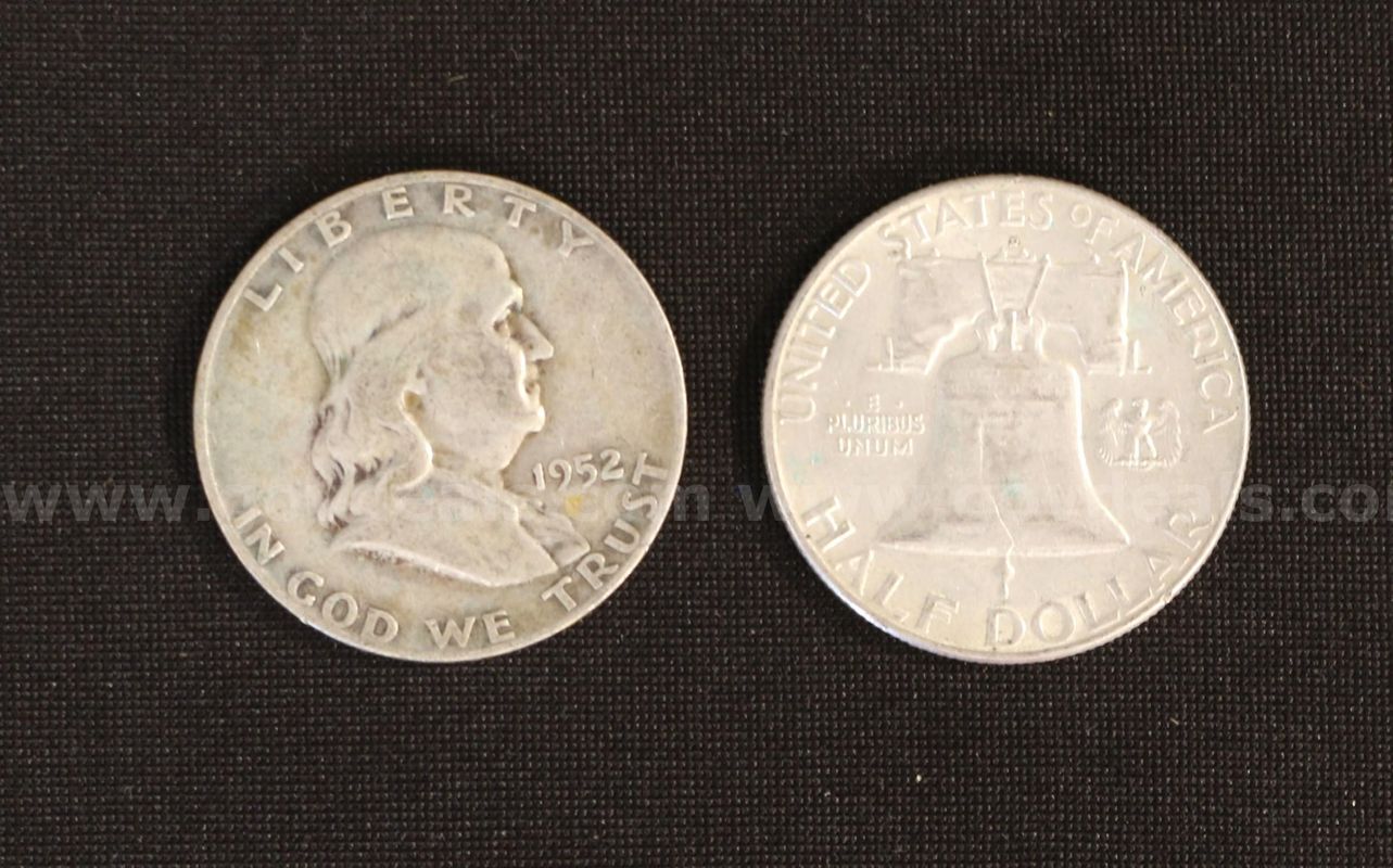 43 Silver U.S. Franklin Half Dollar Coins