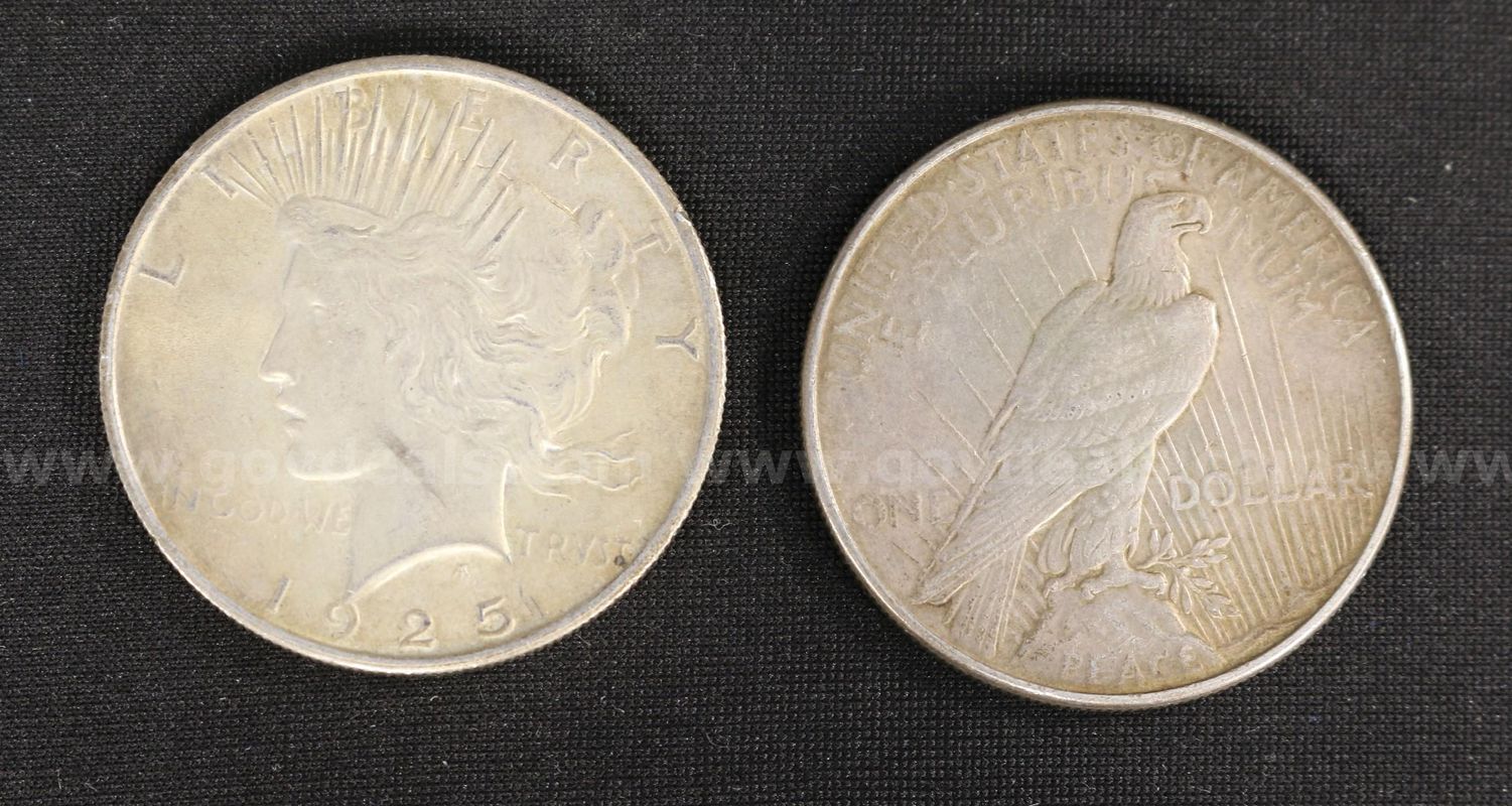 20 U.S. Silver Peace Dollar Coins