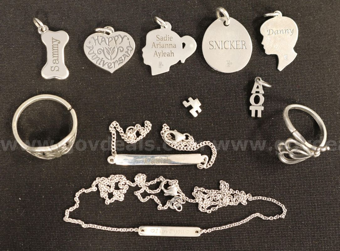 10 Pieces James Avery Sterling Silver Scrap Jewelry, 29.6 Grams Total