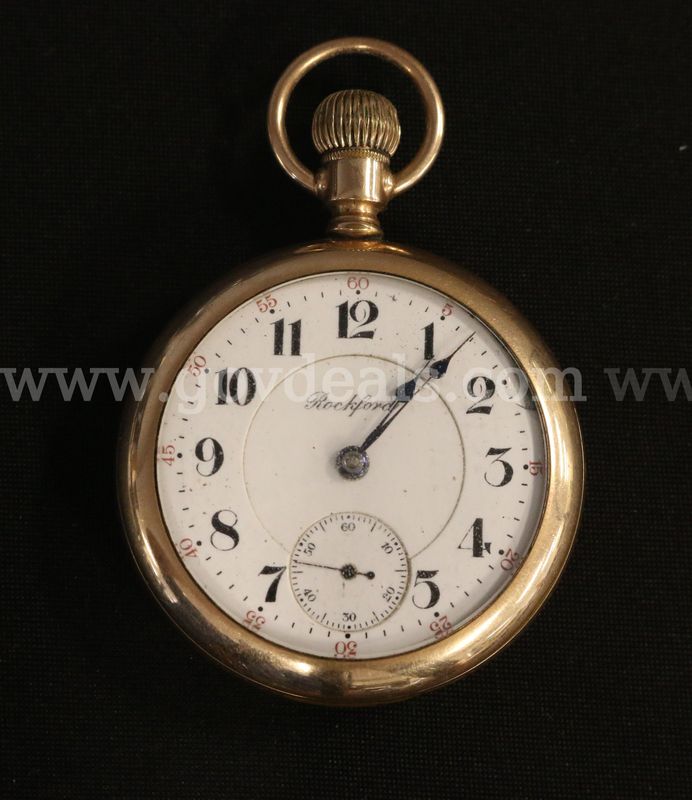 Rockford Gold-Filled Pocket Watch, Currently Running