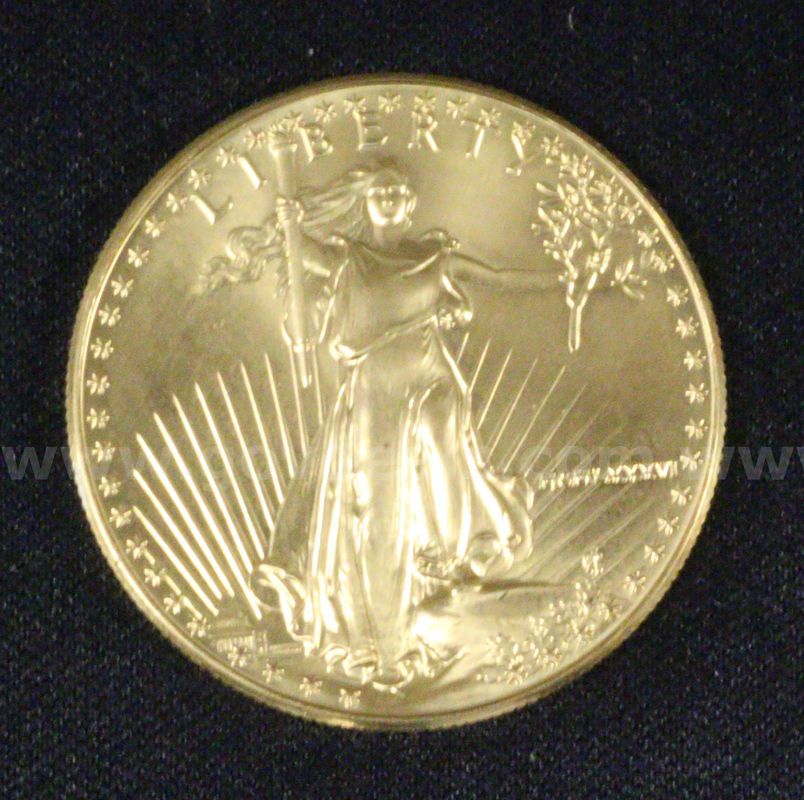 1986 $50 American Eagle $50 1 Ounce Gold Coin, 33.9 Grams