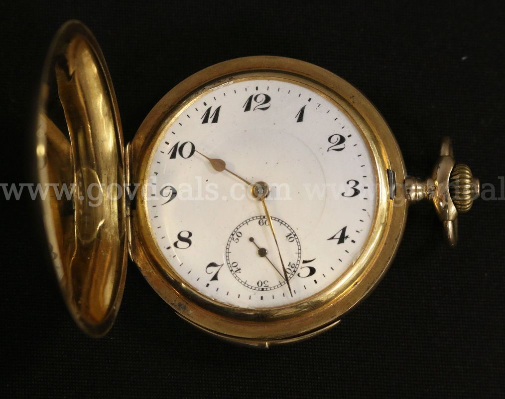 18k Yellow Gold Swiss Made Minute Repeater Pocket Watch, Running - 107.1 Grams