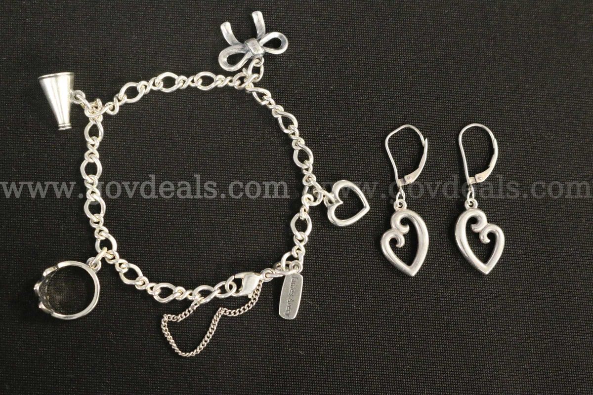 James Avery Sterling Silver Jewelry Set, 20.7 Grams