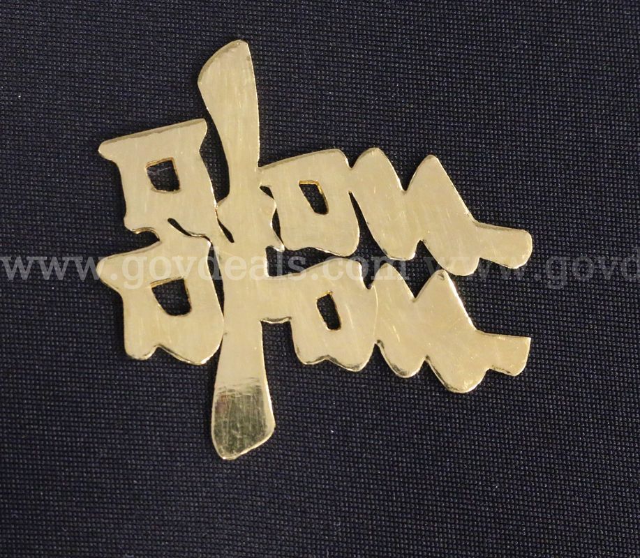 24k Yellow Gold Chinese Double Happiness Trinket, 26.3 Grams