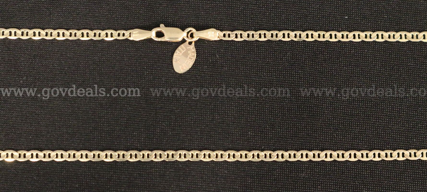 14k Yellow Gold Mariner Chain Necklace, 6.5 Grams