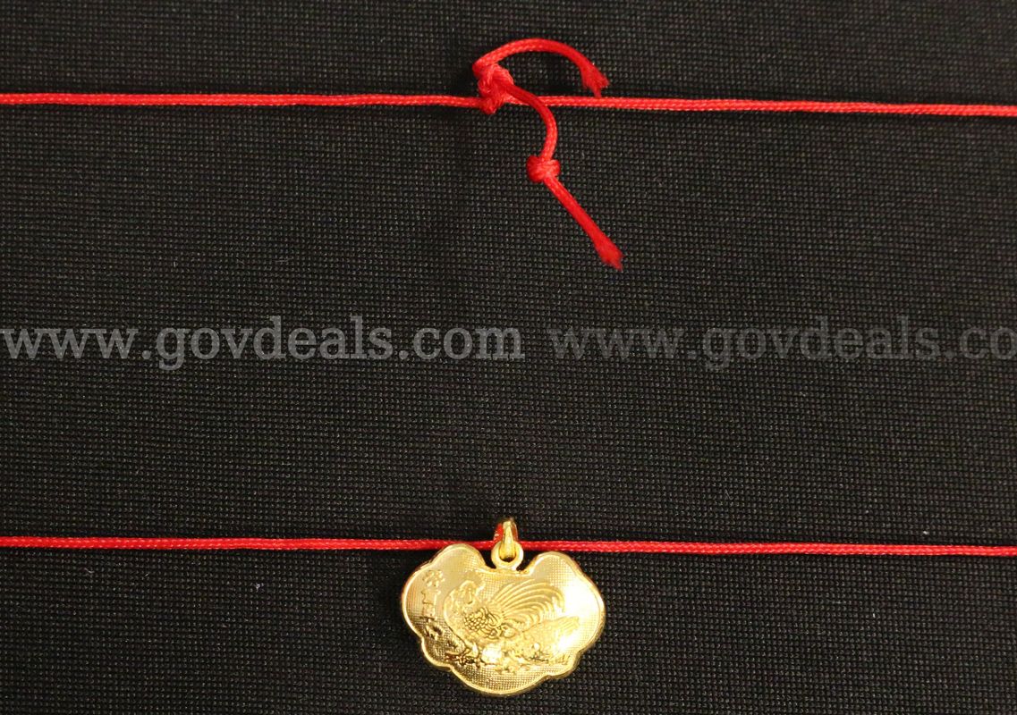 24k Yellow Gold Lunar Year Of The Rooster Pendant, 4.2 Grams