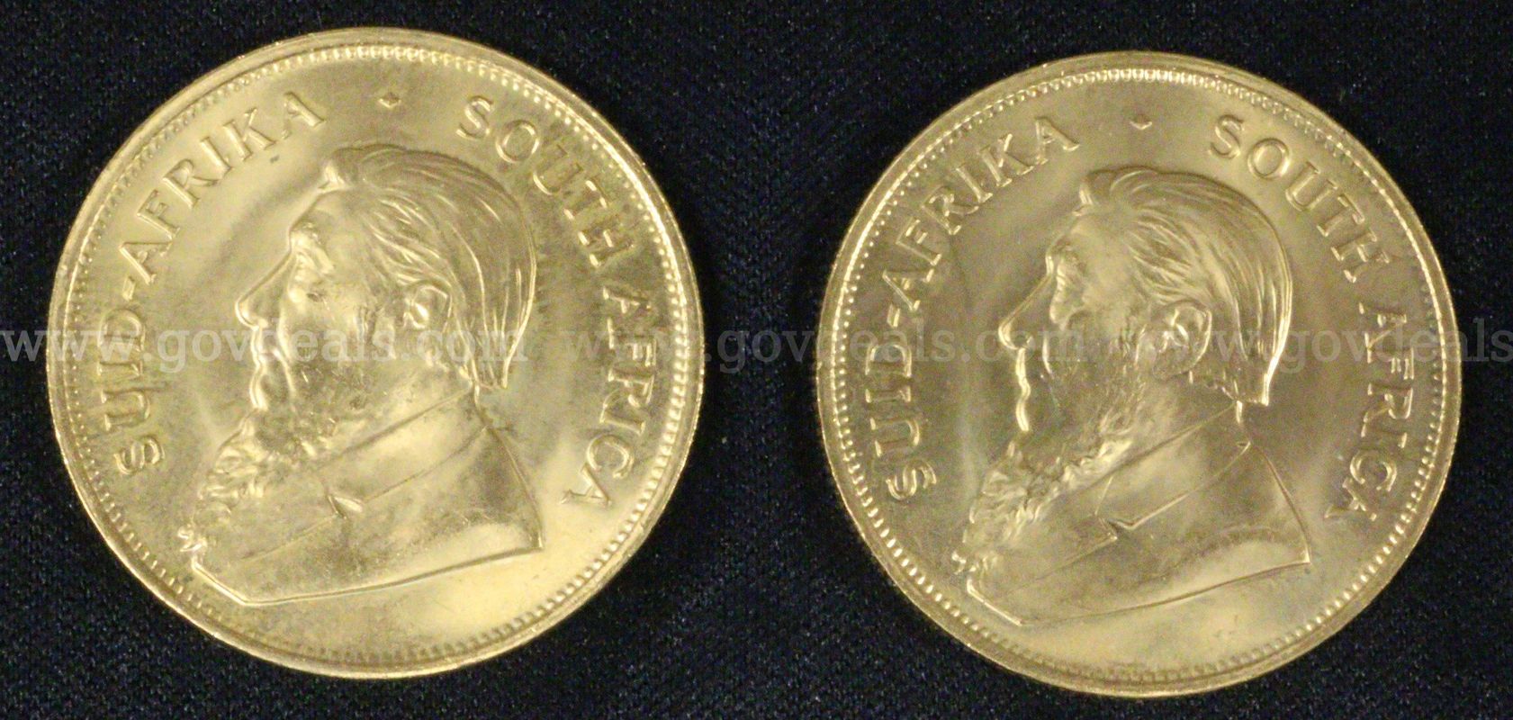 2- 1976 Gold S. Africa Krugerrand Coins