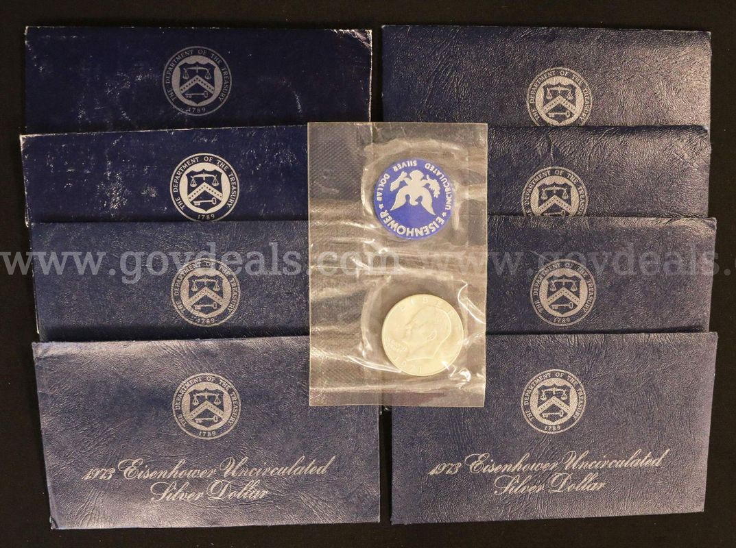 19 Assorted U.S. Silver Uncirculated Eisenhower Dollars & 1 Silver Bicentennial