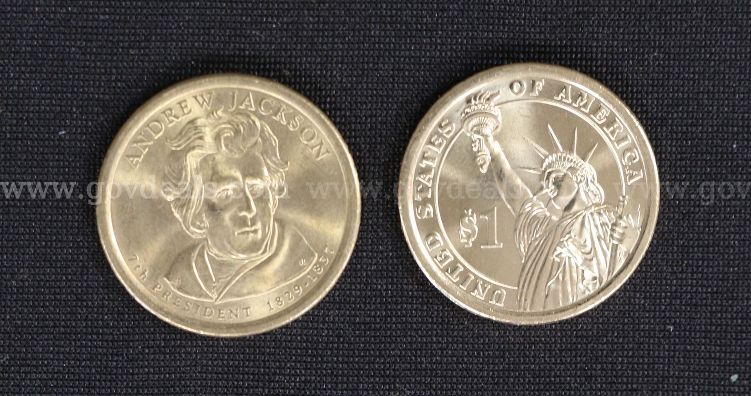 286 U.S. Presidential Dollar Coins, Some In Bank Rolls