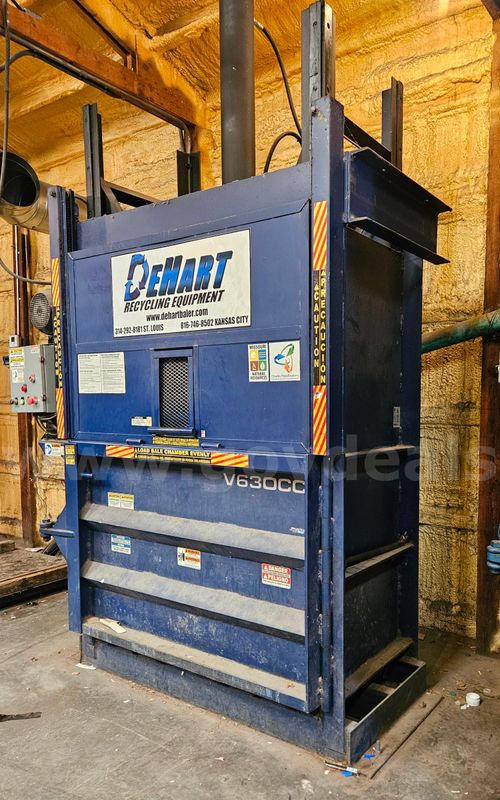 DEHART BALER MODEL V630CC (VERTICAL DOWNSTROKE BALER) FOR RECYCLING