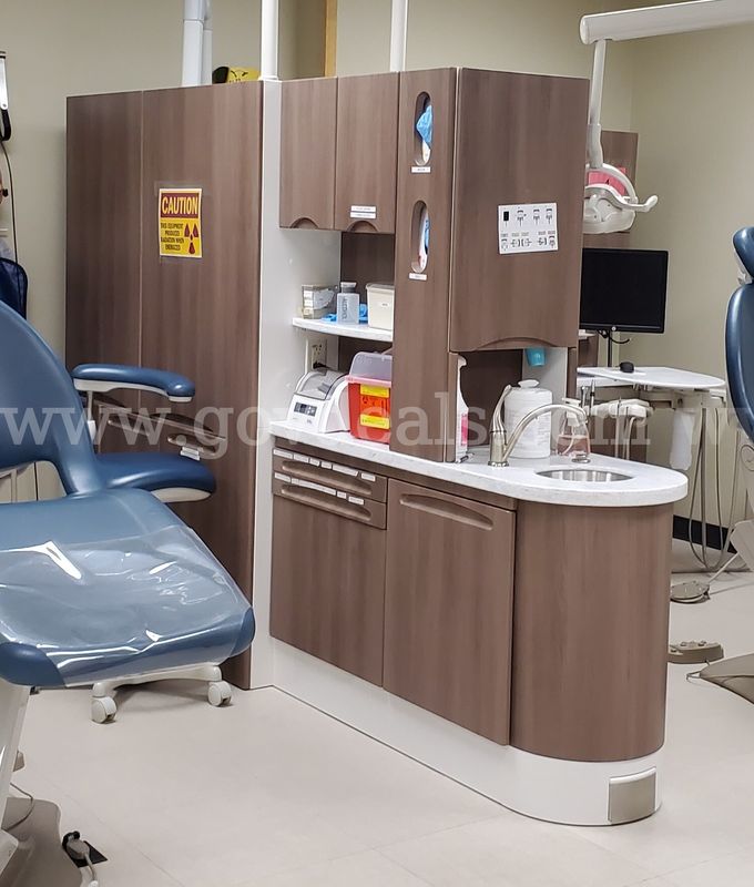 Dental Center Island Cabinet w/ X-Ray Pass-Through