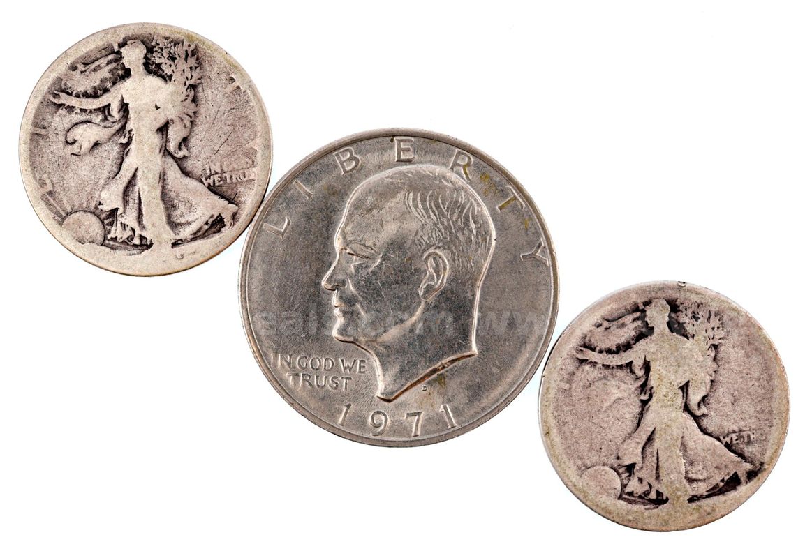 U.S. 90% Silver Coin & Eisenhower Dollar