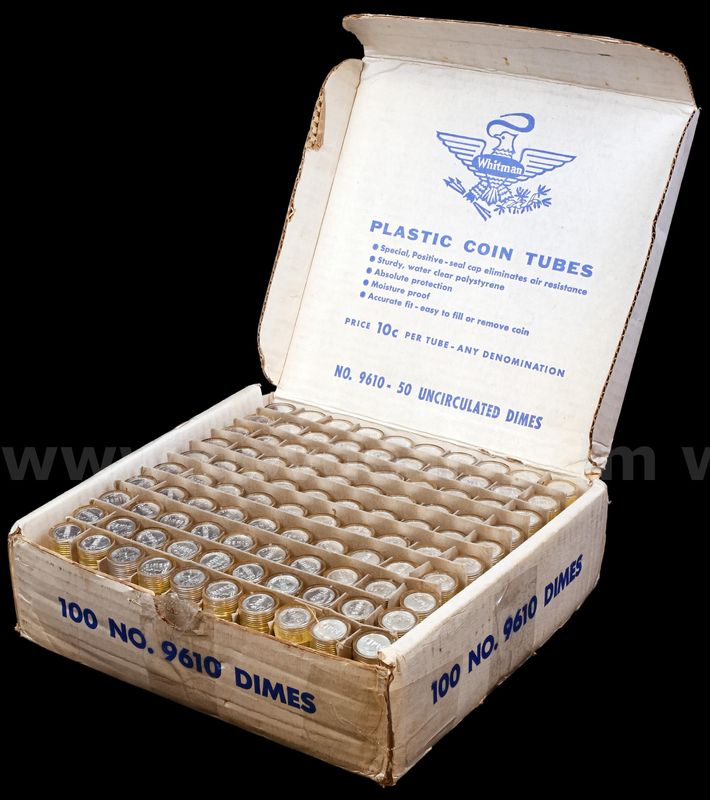 Roosevelt Dimes 100 Rolls Uncirculated