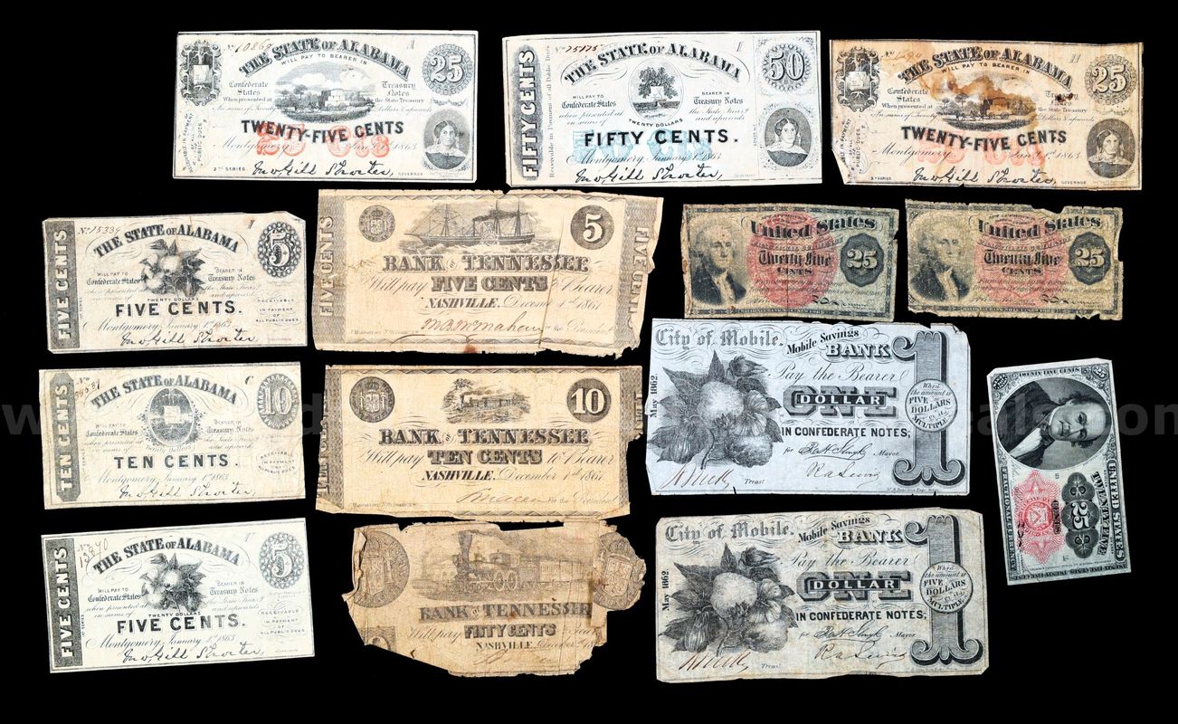 Confederate Currency Lot