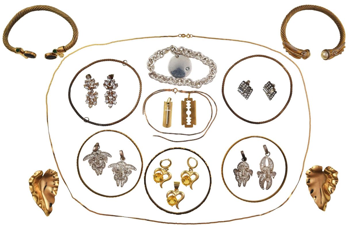 Gold & Costume Jewelry Estate Lot