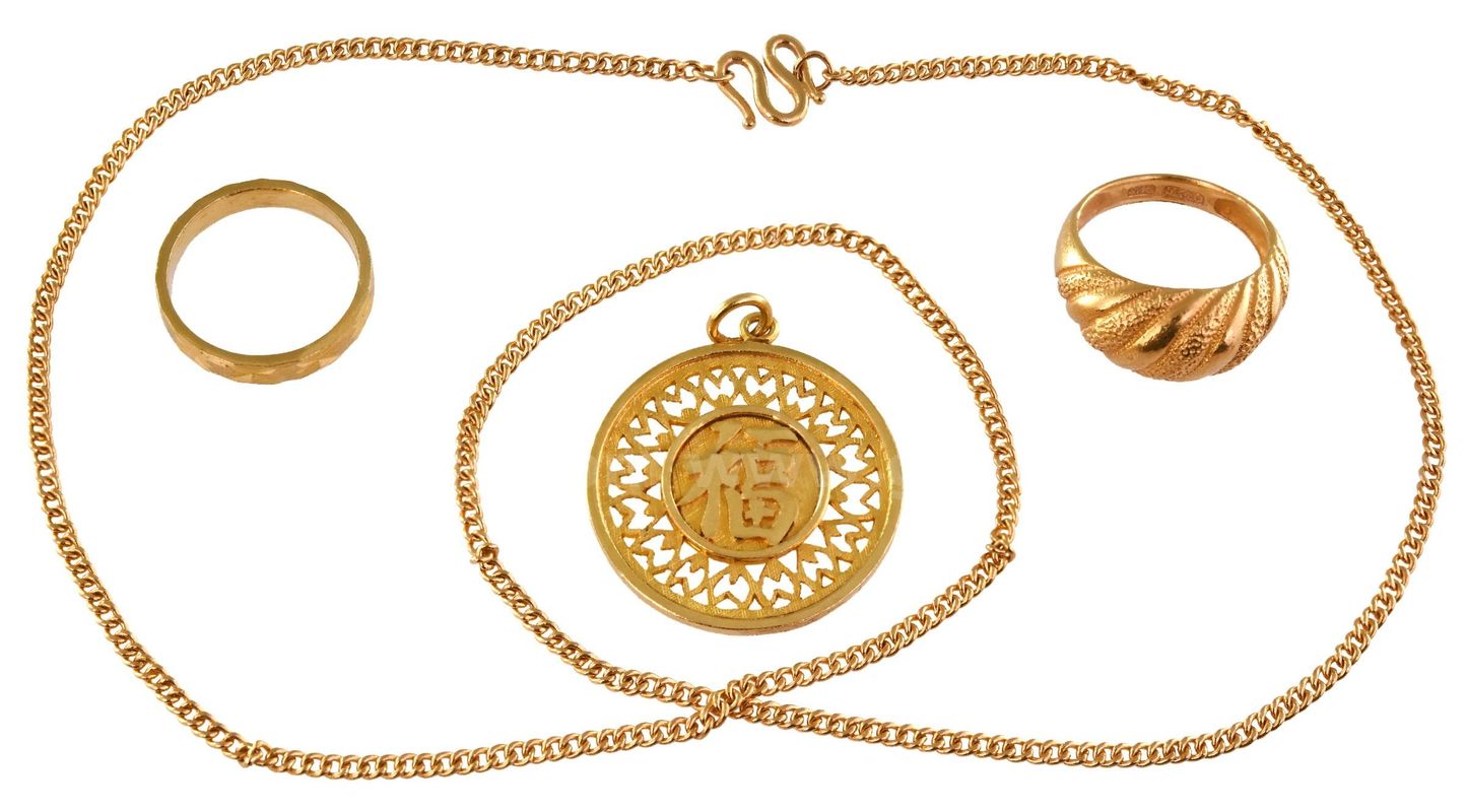 Solid 22Kt Gold Jewelry Lot