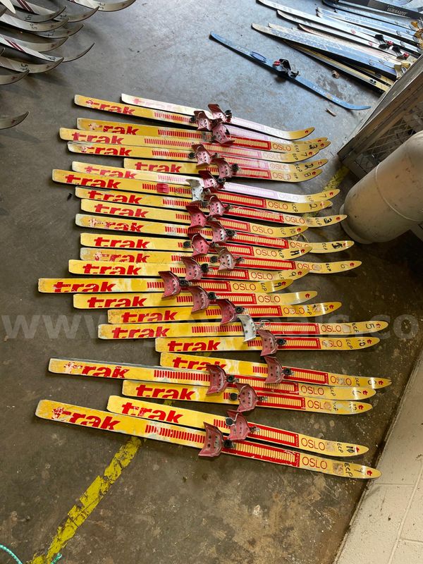 A collection of 25 Trak Children's Cross Country Skis