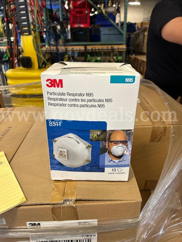 3M N95 Mask with Valve: 29 Cases/150 per case (4350 Total)