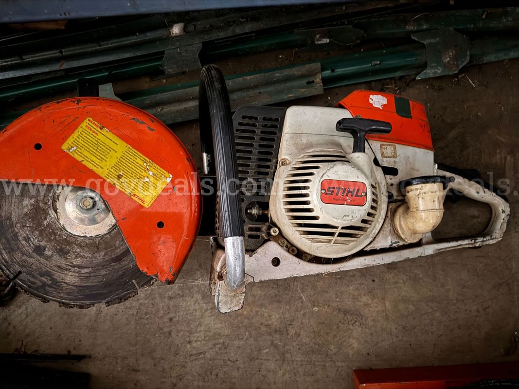 Stihl TS360 AVS Gas Powered Cutoff Saw with blades