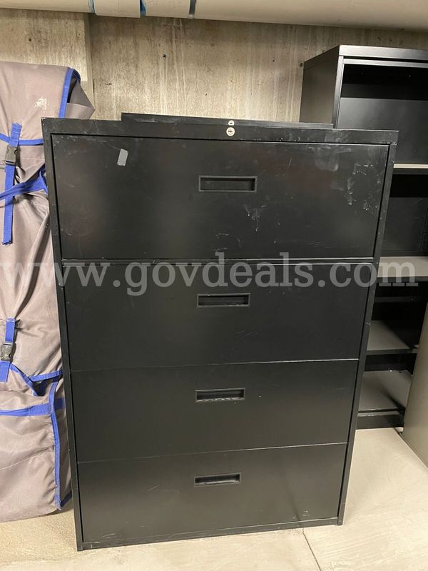 Black Metal Filing Cabinet