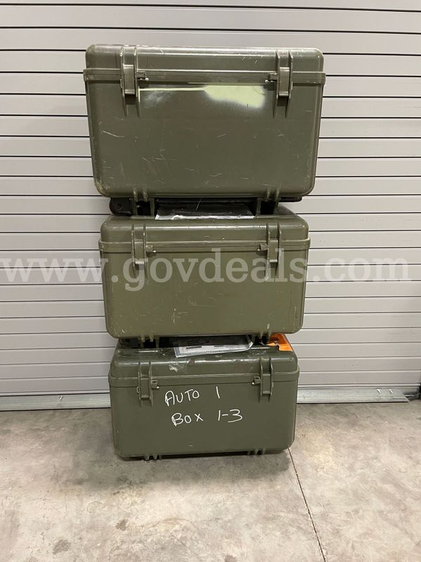 3 S-K tool boxes and 18V Dewalt power tools
