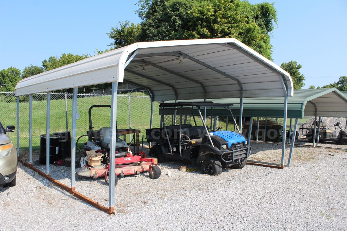 Metal carport awning 18x20x10