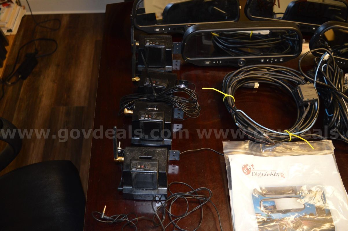 1 Lot of 4 Digital Ally Dash Cameras