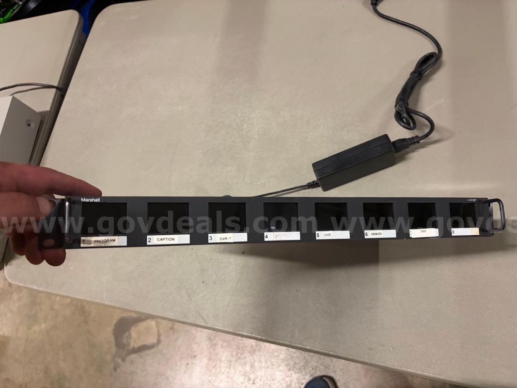 Marshall V-R18P 8-Screen Rackmount Video Monitor (The "Security Guard Command Center")