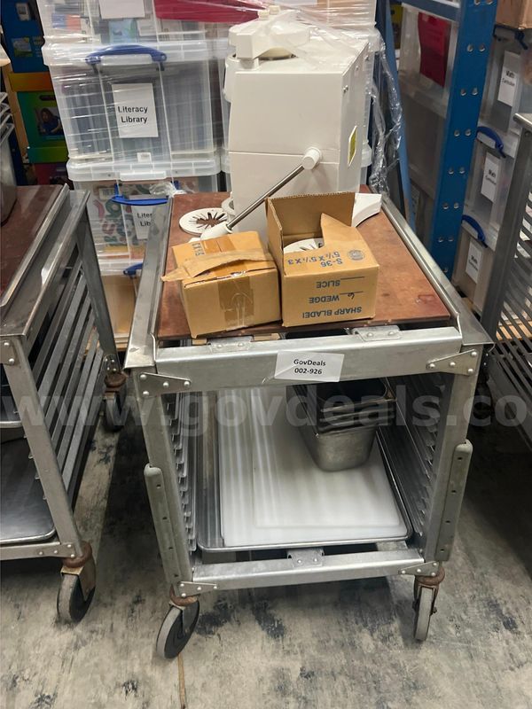 Tray Rack, citrus slicer, hotel pans, cutting boards