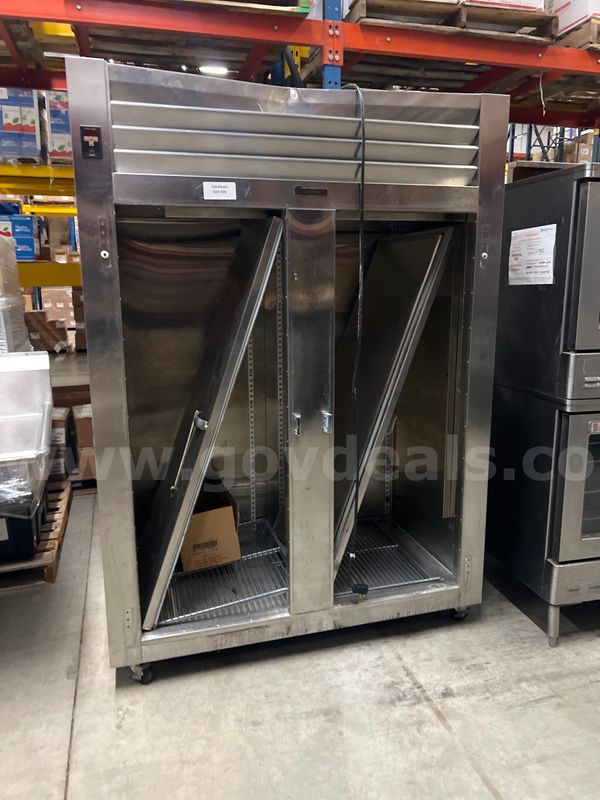 Two door reach in fridge