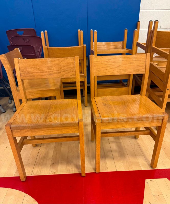 Lot of 7 Wood Chairs