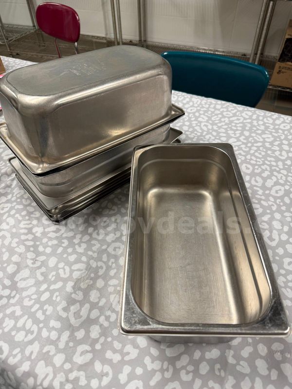 Lot of 1/4 size, 4" Steam Table Pans