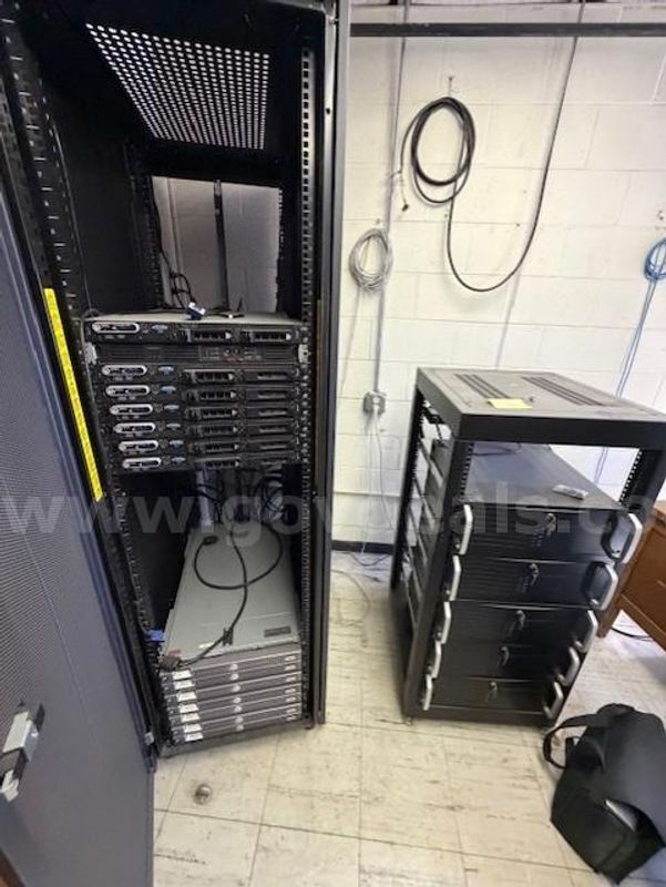 Lot of Server/Data Center Equipment – Rack-Mounted Servers, Equipment Racks & Locking Drawers