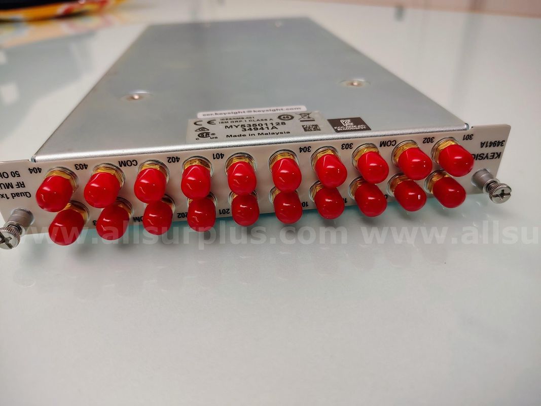 1 LOT. 1 Agilent Keysight 34941A Quad 1x4 50 Ohm 3 GHz Multiplexer Module 34980A