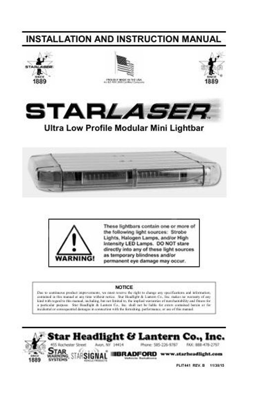 Brand New Star Svp Laser Amber Mini Led Lightbar Police Fire Ems $150 Reserve - Ship Only